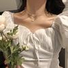 Choker light luxury niche retro ins premium double pearl necklace female tide collarbone chain neck strap neck chain