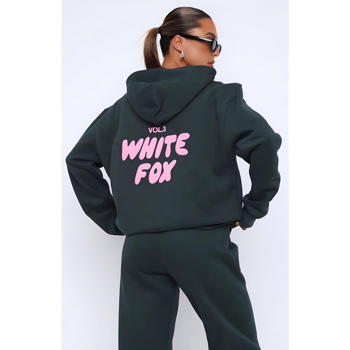 

RogueWave Жіночий спортивний костюм з капюшоном, двокомпонентний набір: Худі з довгим рукавом на флісі та штани-джоггери з принтом, Набори для весни та осені M