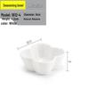 Chinese Melamine Round Three-Compartment Flavor Dish Set