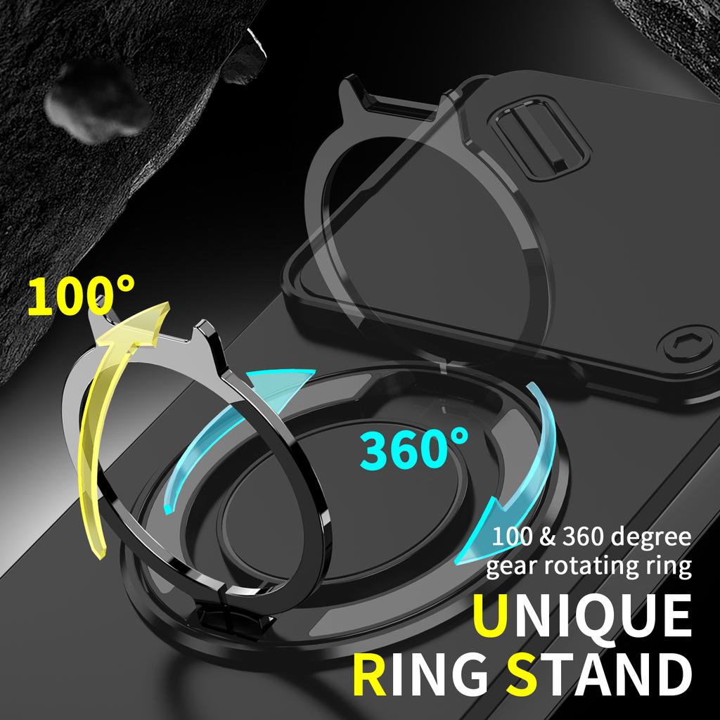 Magnetischer Ringständer Handyhülle für Infinix Note 40Pro Plus 5G X6851B GT 20 Pro X6871 Schiebekamera Objektivschutz Rückabdeckung