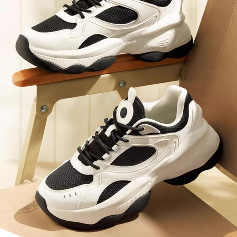 Anta Durable Breathable Low-Top Casual Shoes Women's Black White Sneakers 122418885-2