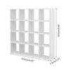 1/12 Mini Dollhouse 16 Grid Shelves Rack Book Toy Display Rack Kids Girl Gifts