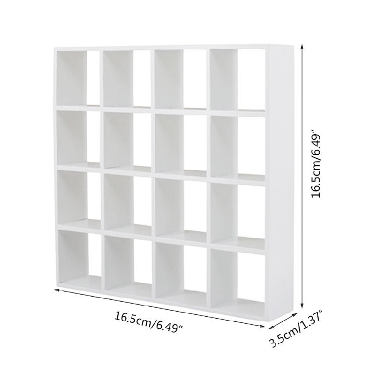 1/12 Mini Dollhouse 16 Grid Shelves Rack Book Toy Display Rack Kids Girl Gifts