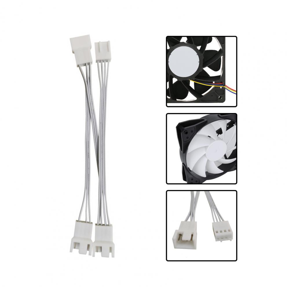 4Pin PWM Fan Splitter Cable Motherboard CPU Cooler Cooling Fan 1 To 3 Convertor Computer Fan Connector Extension Cord
