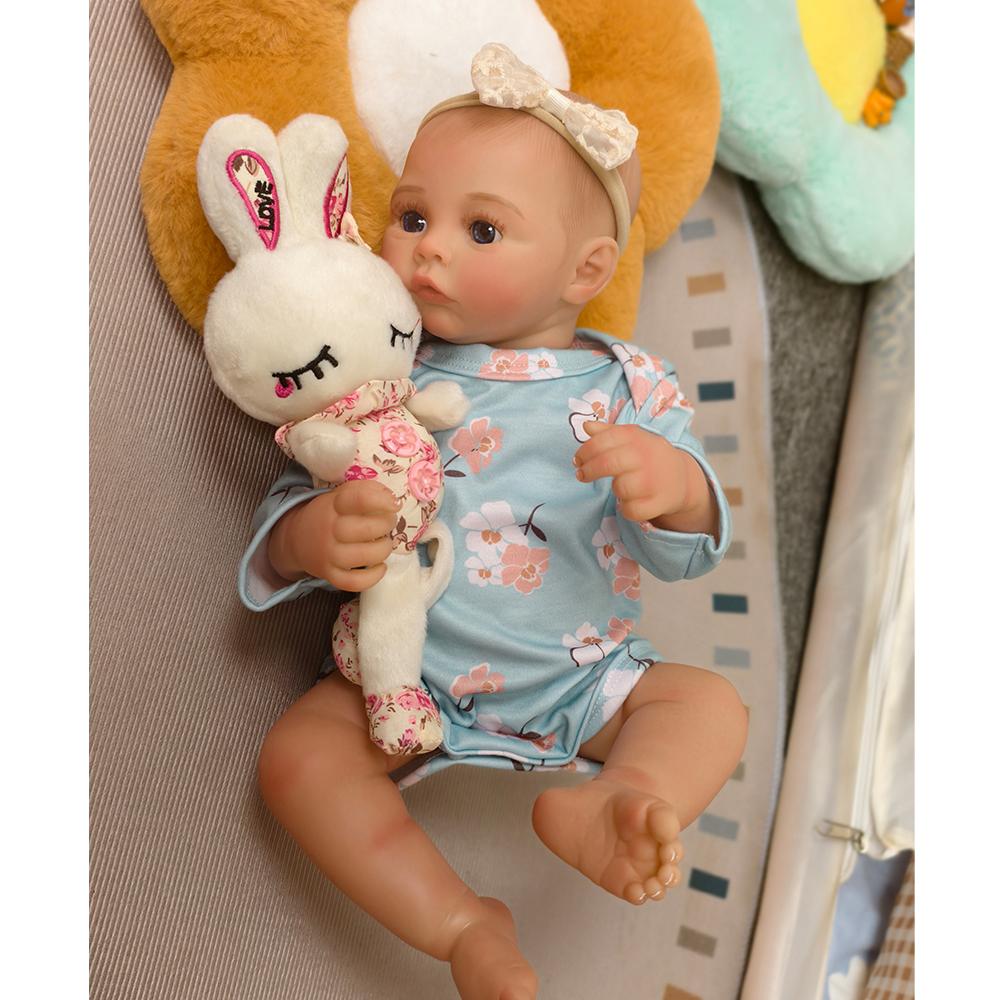 

Реалистичная кукла Reborn Baby - 48 см реалистичная недоношенная новорожденная девочка с открытыми глазами - идеальный подарок для детей от 3 лет Cloth body doll