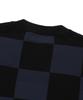 BEENTRILL Classic Checkerboard Oversized Knit (Dark Navy)
