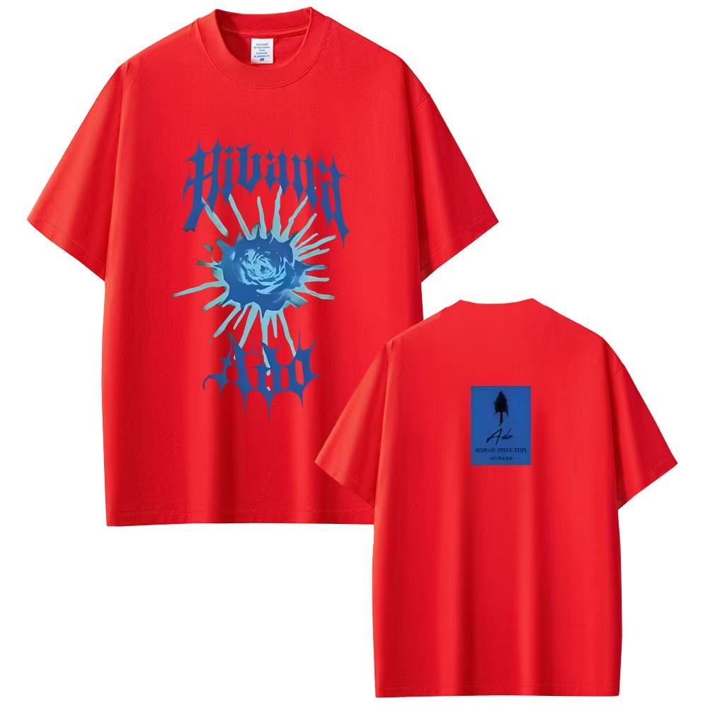 

Ado World Tour 2026 Hibana Merch Tshirt Unisex Women Japanese Style Short Sleeve Tshirt Unisex Fashion Pop Music Tshirt Streetwear S