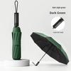 Men's 10-Rib Carbon Fiber Automatic Folding Umbrella with UV Protection