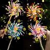 Handheld Glowing Rotating Lantern Twister Stick Spinning Fireworks Lamp  Photo Props