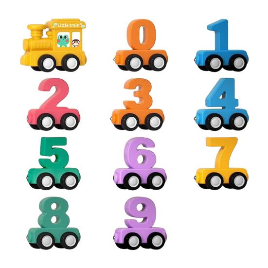 7/11/12/14Pcs/Set Magnetic Number Train Toy Kit Toddlers Number Counting Color Sorting Preschool Learning Activity Educational Train Toy Birthday Gift