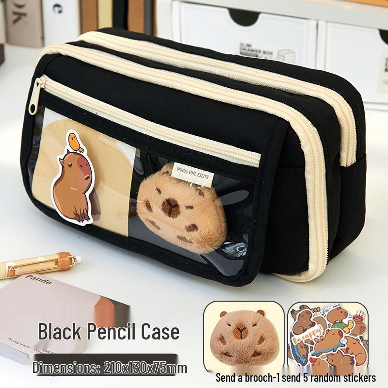 

Пенал Капибара – Большой, Высококачественный Пенал для Девочек Начальной и Средней Школы