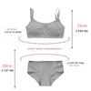Girls Bra And Panty Sets Teenage Girls Cotton Padded Training Bra+Panties