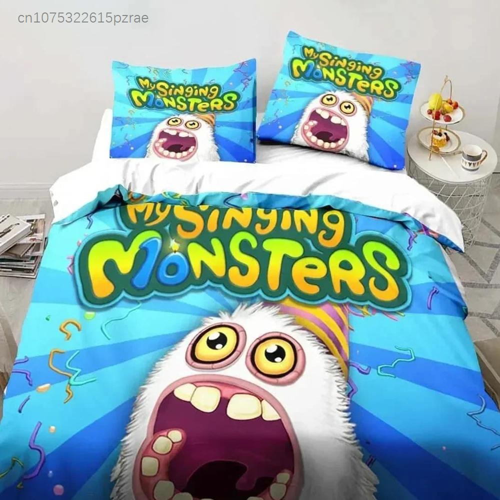 3D Druck Mein Spiel Singende Monster Bettwäschesets Bettdecke Steppdecke Bettbezug Bettbezug Kissenbezugsets Kinder Erwachsenengröße