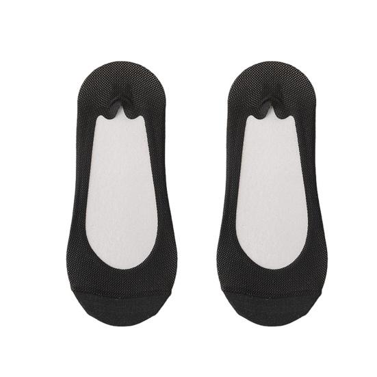 1 Pair Summer No Show Socks for Women, Thin Breathable Cotton Ice Silk Liner Socks, Non-Slip Low Cut Hidden Socks for Flats, Comfortable Invisible