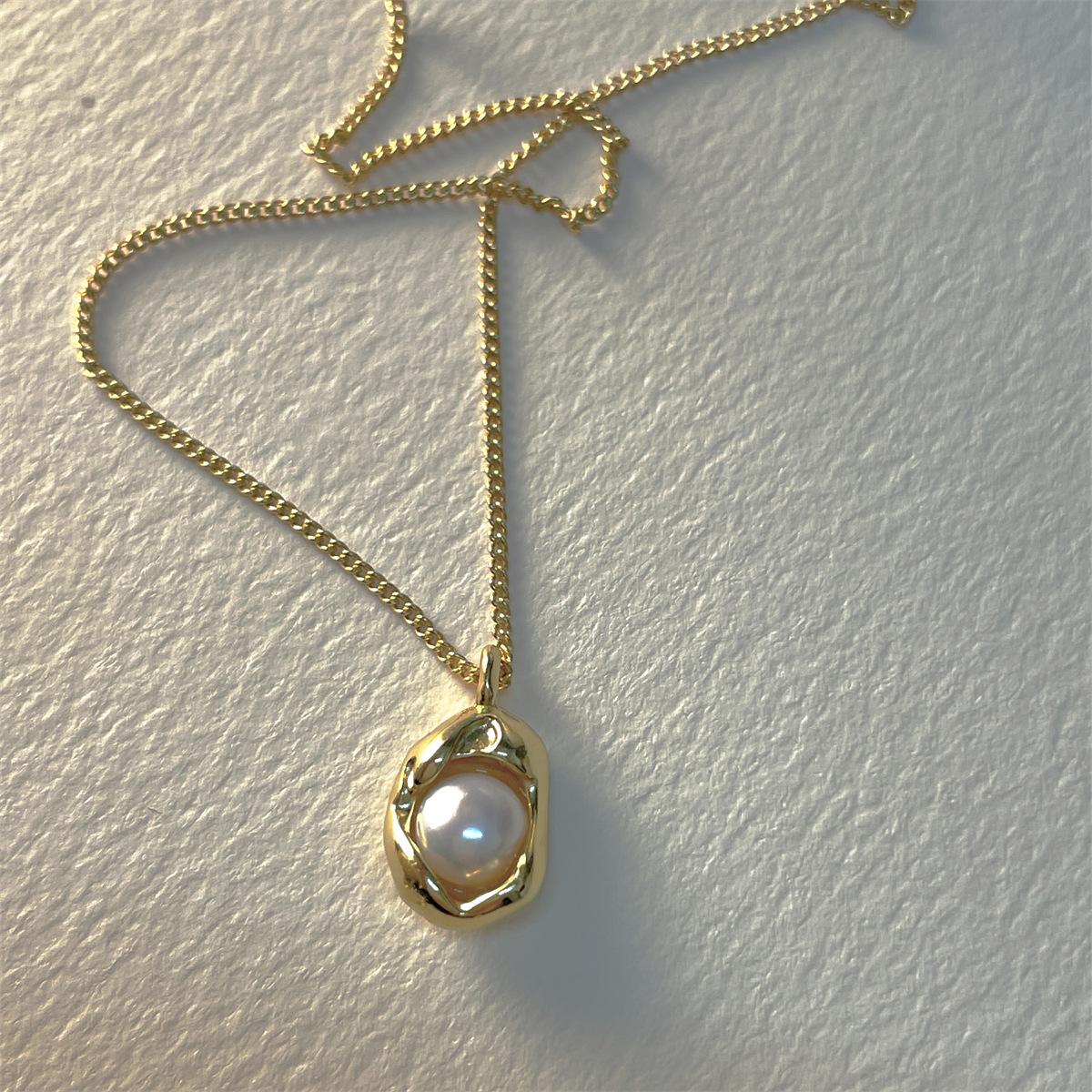 

Xiaohongshu - популярное жемчужное ожерелье, модная женская цепочка с подвеской из стерлингового серебра 925 пробы 925 silver