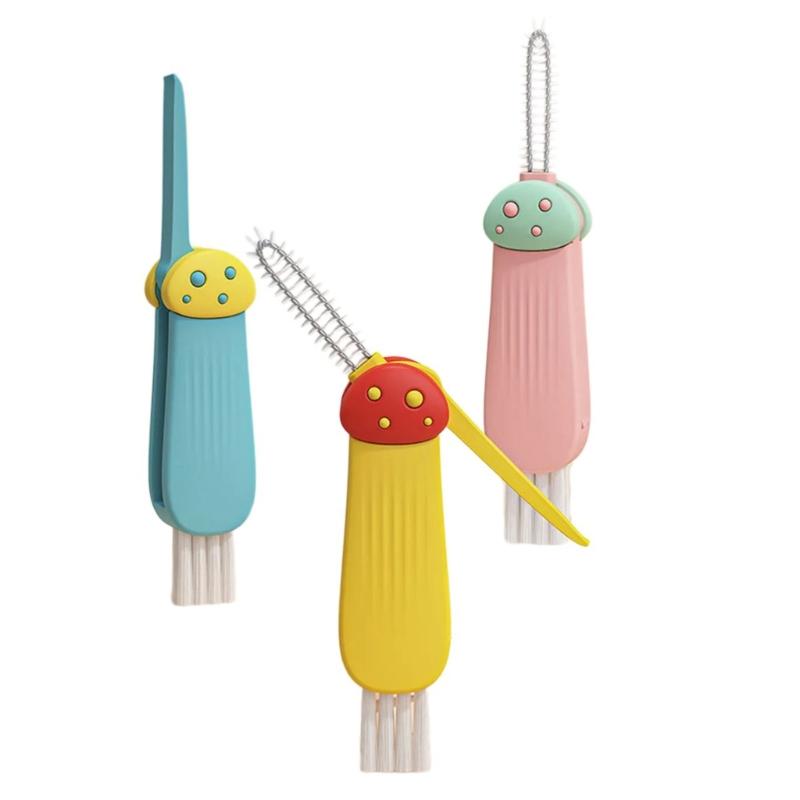 

Multifunctional Cup Lid Cleaning Brushes For Cup Lids Crevices Cleaner Compactly Portable Design for Hard to Reach Area 1