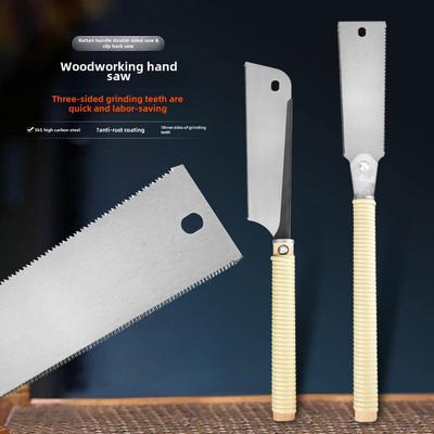 Japanese Double-Sided Precision Hand Saw for Woodworking and Gardening