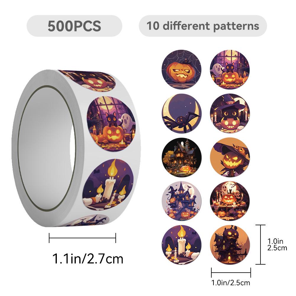 

500 листов/рулон декоративных наклеек с точками для герметизации и поделок