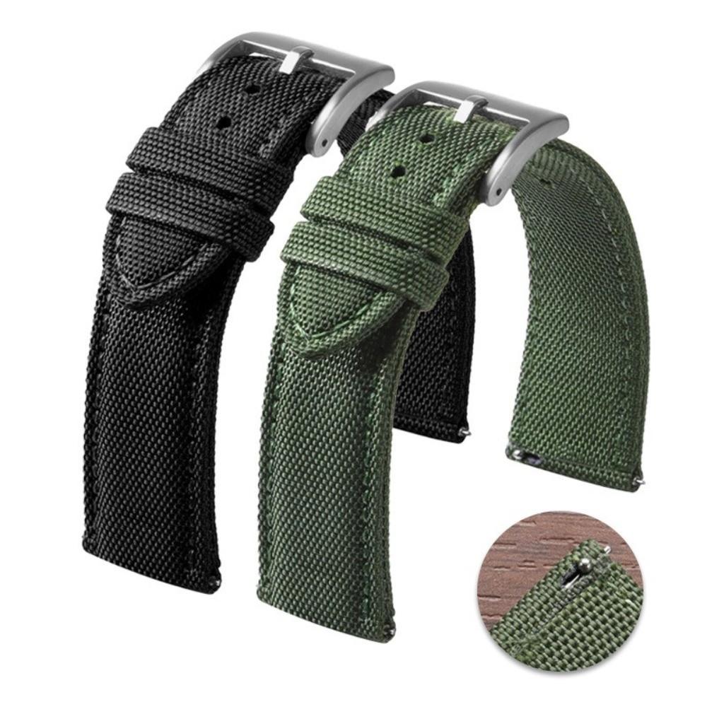 Modisches wasserdichtes Uhrenarmband Einfarbige Universal-Handgelenkschlaufe 20mm 22mm Doppelseitiges Sportarmband Herren