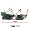 Pirate Ship Aquarium Landscaping Decoration Realistic Non Toxic Resin For Fresh Salt Fish Tanks Betta Hideouts