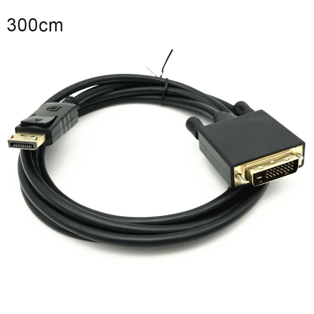 180cm/300cm HD To VGA Adapter Cable 1080p Computer Video Cable HD To VGA With Chip