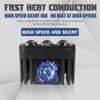 Ultra-Thin Three-Eye Car Spotlight Middle Net Fisheye Light External Motorcycle Light Yellow And White High-Power Laser Fog Light