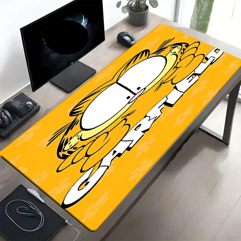 Garfield Print Mouse Pad, Anti‑Slip Desktop Keyboard Mat, for PC Laptop Gaming Working Daily Use, Cool Festival Surprise Gift