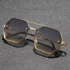 New High Quality Double Metal Chain Sunglasses Women Fashion Cool Design Brand Design Sun Glasses for Street Photography