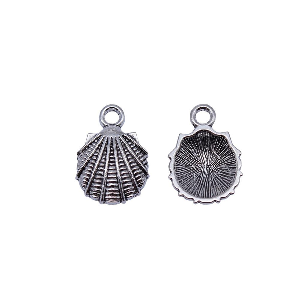 Shell Charms Multi Color Alloy Pendants For Beach Themed DIY Jewelry Accessories