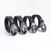 Retro Belt Skull Pentagram Fashion Trend Personality Youth Belt Cowhide Belt