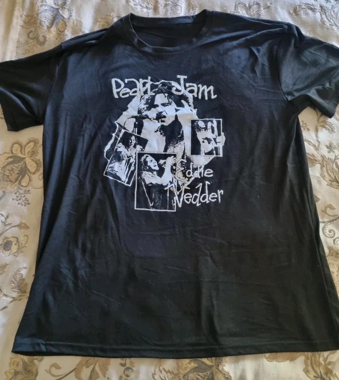 Vintage Pearl Jam Shirt Eddie Black Grunge Rock Band Mens All Size Unisex T-Shirt M