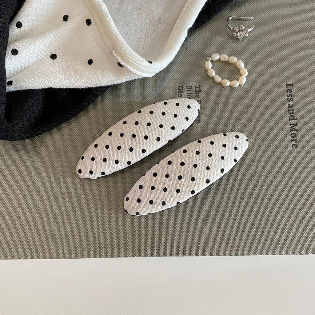 New Fabric Hair Accessories for Bangs BB Side Hair Clips Lovely Hairpin Headwear 2Pcs School Girls Cute Polka Dot Hair Clip