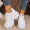 Women's with Leather Upper, Thick and Color Block Shiny