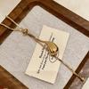 Korean Gold Water Drop Long Necklace—2026 High-End Fashion Sweater Chain for Women