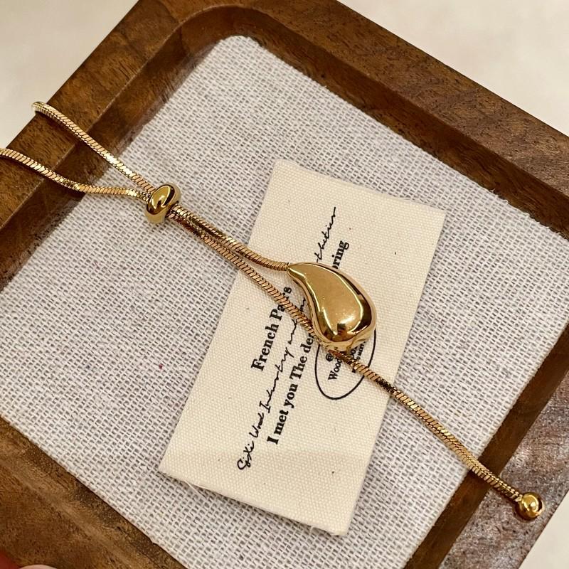 Korean Gold Water Drop Long Necklace—2026 High-End Fashion Sweater Chain for Women