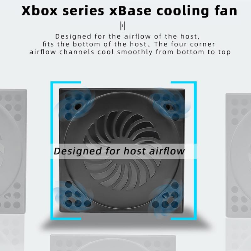 Cooling Fan for X Series X 2 Turbo Fans Rear Game Controller Radiator with USB XSX Console Accessories