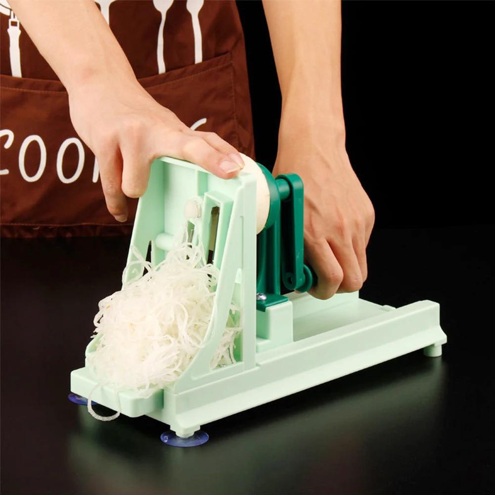 Manual Vegetable Spiral Slicer Vegetable Cabbage Chopper Non Slip Japanese Salad Slicing Cabbage Shredded Sauerkraut Cutter Tool