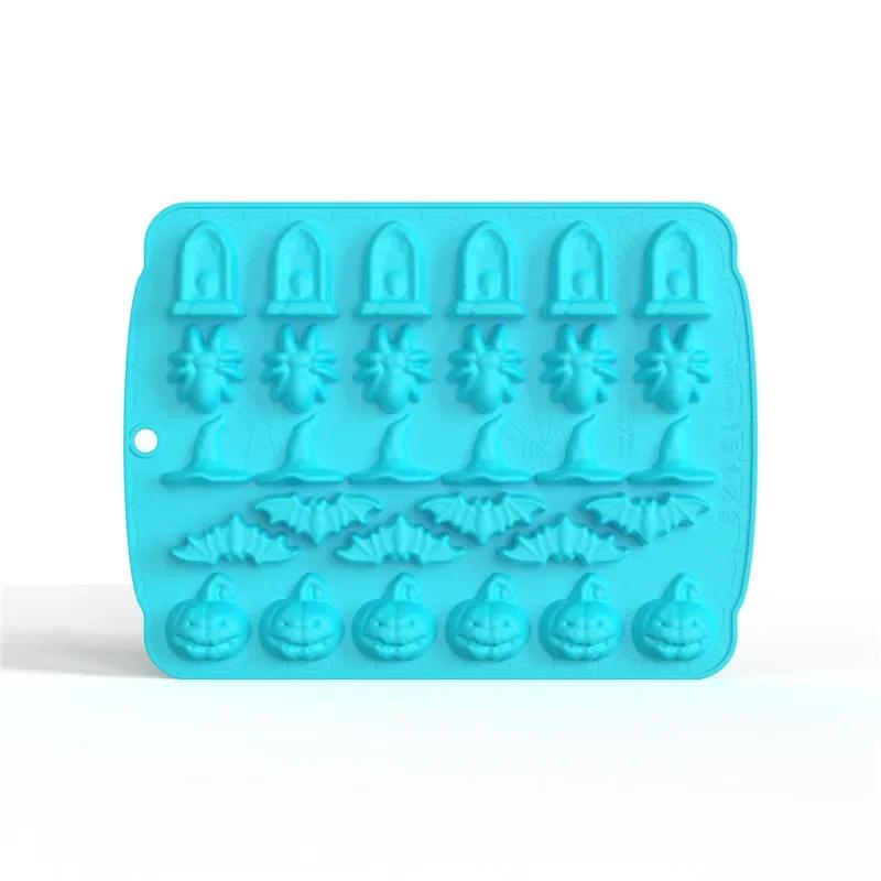 Christmas Silicone Chocolate Mold Gingerbread Man Xmas Tree Snowman Gloves Gummy Candly Mould Kitchen Party DIY Baking Tool
