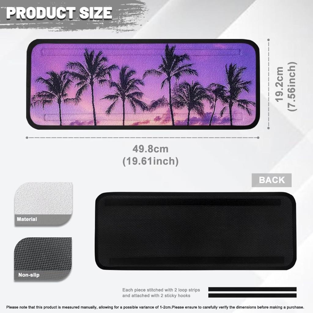 Purple Palm RV Step Covers RV Stair Covers RV Accessories, Non Slip Camper Step Covers, RV Step Rug, Waterproof Essential RV Step Carpet for Trailer