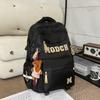 Schoolbag Super Cool Letter High Quality Couple Backpack New Large Capacity Air Cushion Middle and High School Student Backpack