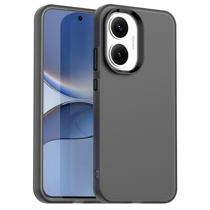 

Противоударный чехол конфетного цвета для Xiaomi Poco F7, матовый ПК, прозрачная задняя крышка для Poco F7 Pro, F7 Ultra, чехол для Poco F7 Poco F7 чёрный