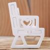 Splicing Chair Silicone Mold DIY Heart Bench Rocking Chair Gypsum Craft Molds Concrete Resin Home Decor Ornaments Craft Gifts