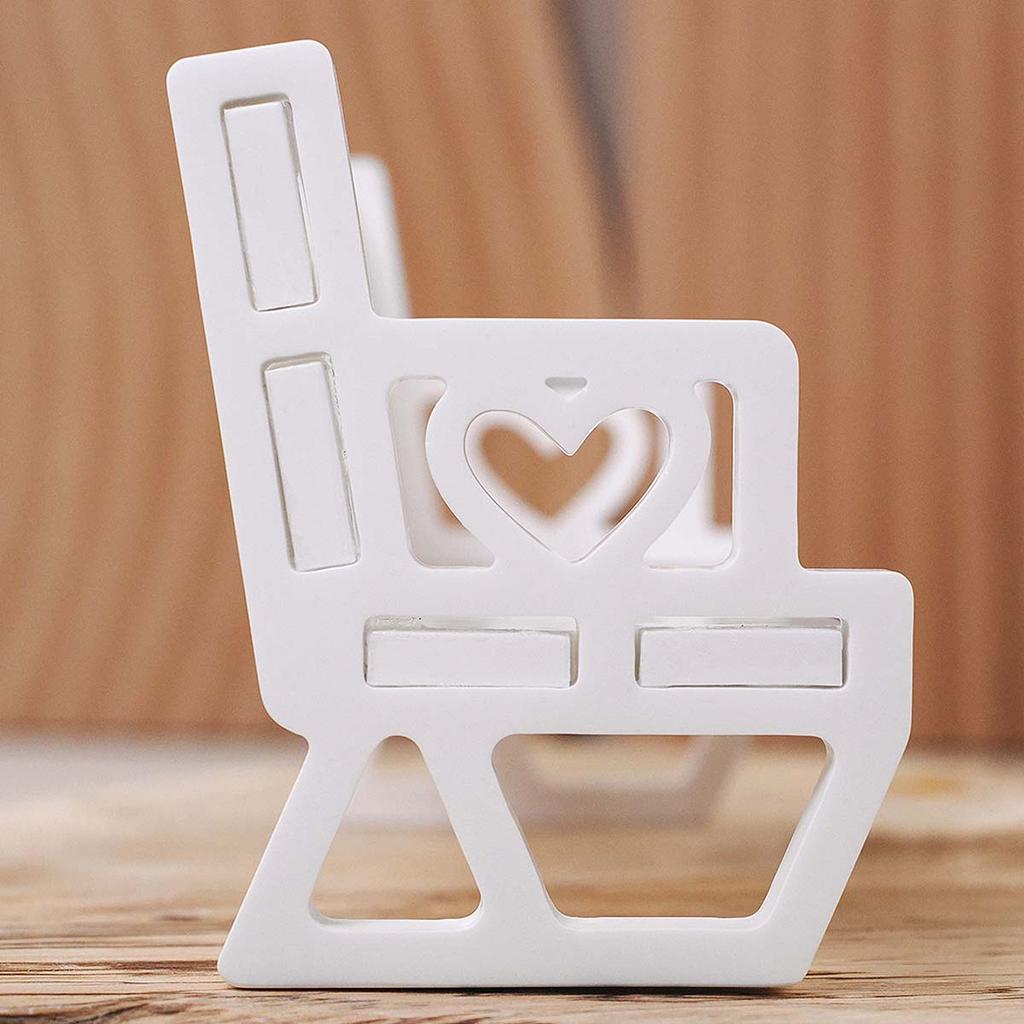 Splicing Chair Silicone Mold DIY Heart Bench Rocking Chair Gypsum Craft Molds Concrete Resin Home Decor Ornaments Craft Gifts