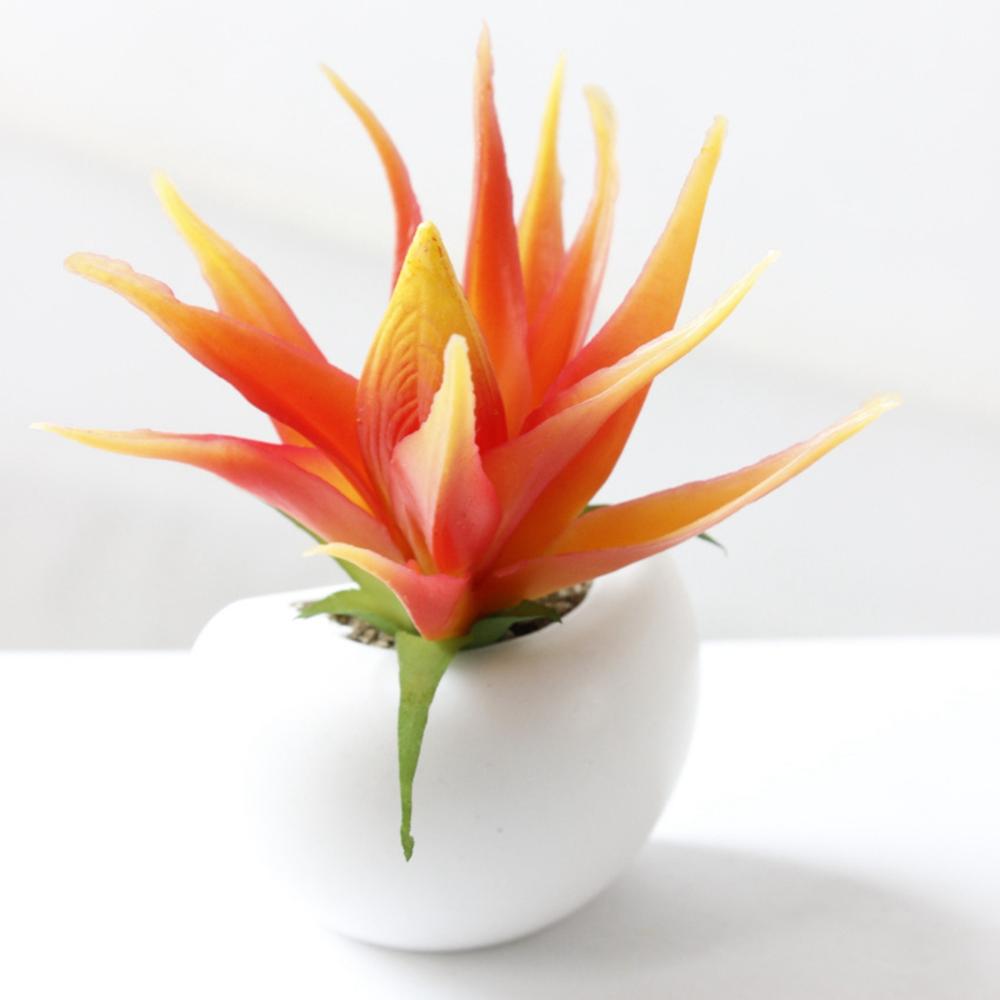 Flower Artificial Plant Succulent Potted Fridge Magnets Board Stickers Note Holder Message Sticker