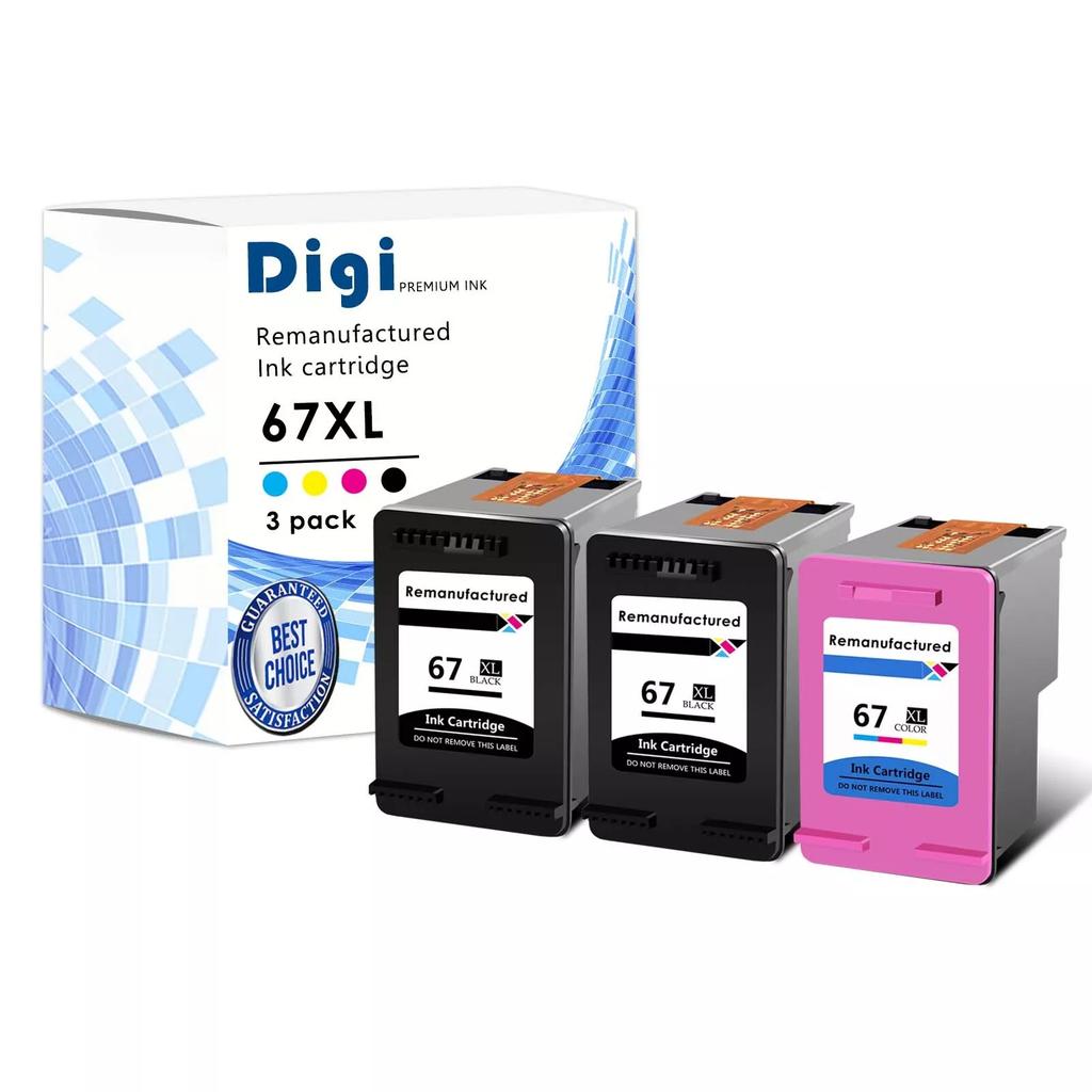 Compatible HP 67XL 67 XL Ink Cartridge for DeskJet 2752 2755 Plus 4100 4122 4123 Printer