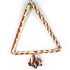 Triangle Cotton Rope Swing Pet Birds Parrot Biting Grinding Climbing Cage Toy