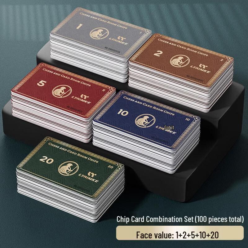 Plastic Mahjong Chip Set