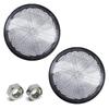White Plastic Reflector Round Reflector (1 Pair) Bike Reflector Motorcycle Reflector Reflective Warning Reflector Easy Installation