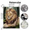 Shiny Pearl Elegant Lion Portrait DIY Painting Creative Bead Art Craft Household Wall Decoration Nice Present For Art Hobbyists Home Decor Items