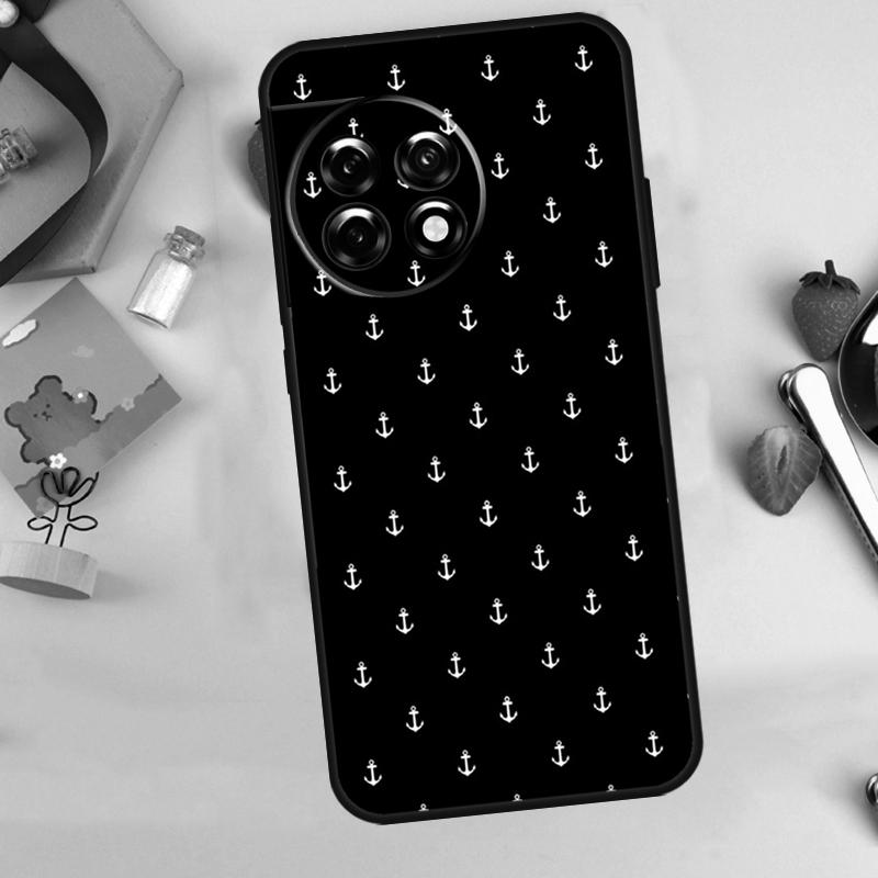 Anchor Boat Case For OnePlus 13R 12R 10R 15 13 12 11 10 9 13T 10T 8T Nord CE 5 2 3 4 Lite N20 N30 Cover
